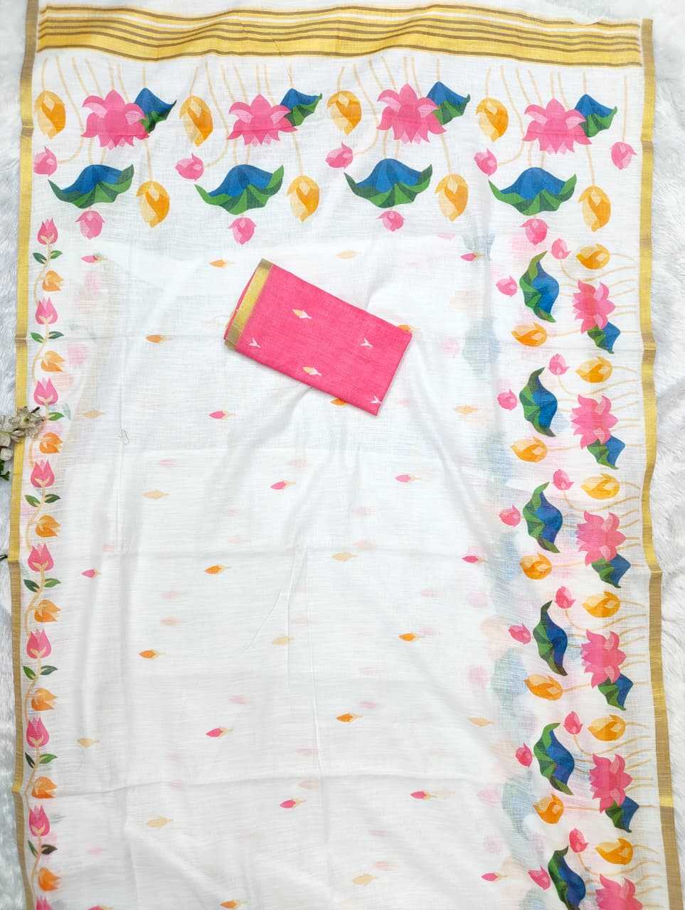 Linen Fancy Saree