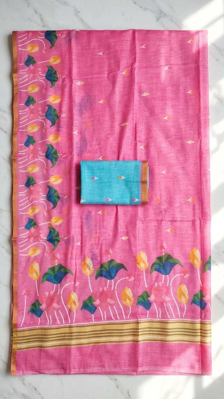 Linen Fancy Saree