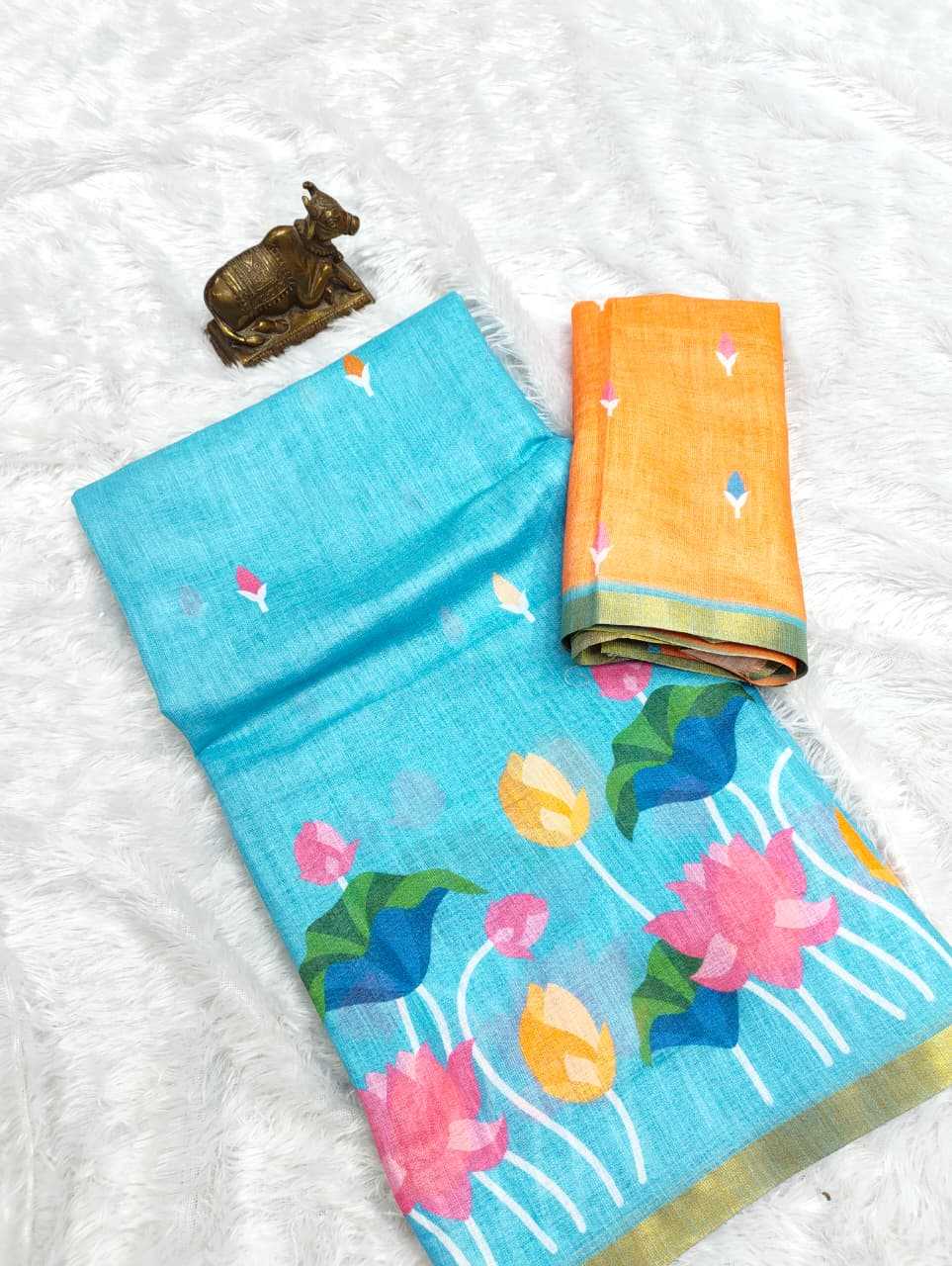 Linen Fancy Saree
