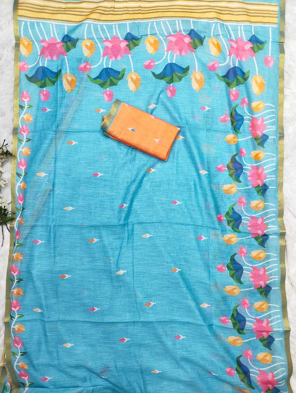 Linen Fancy Saree