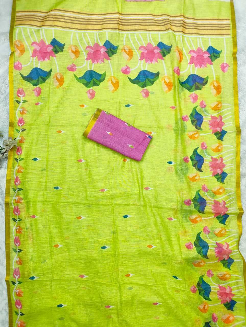Linen Fancy Saree