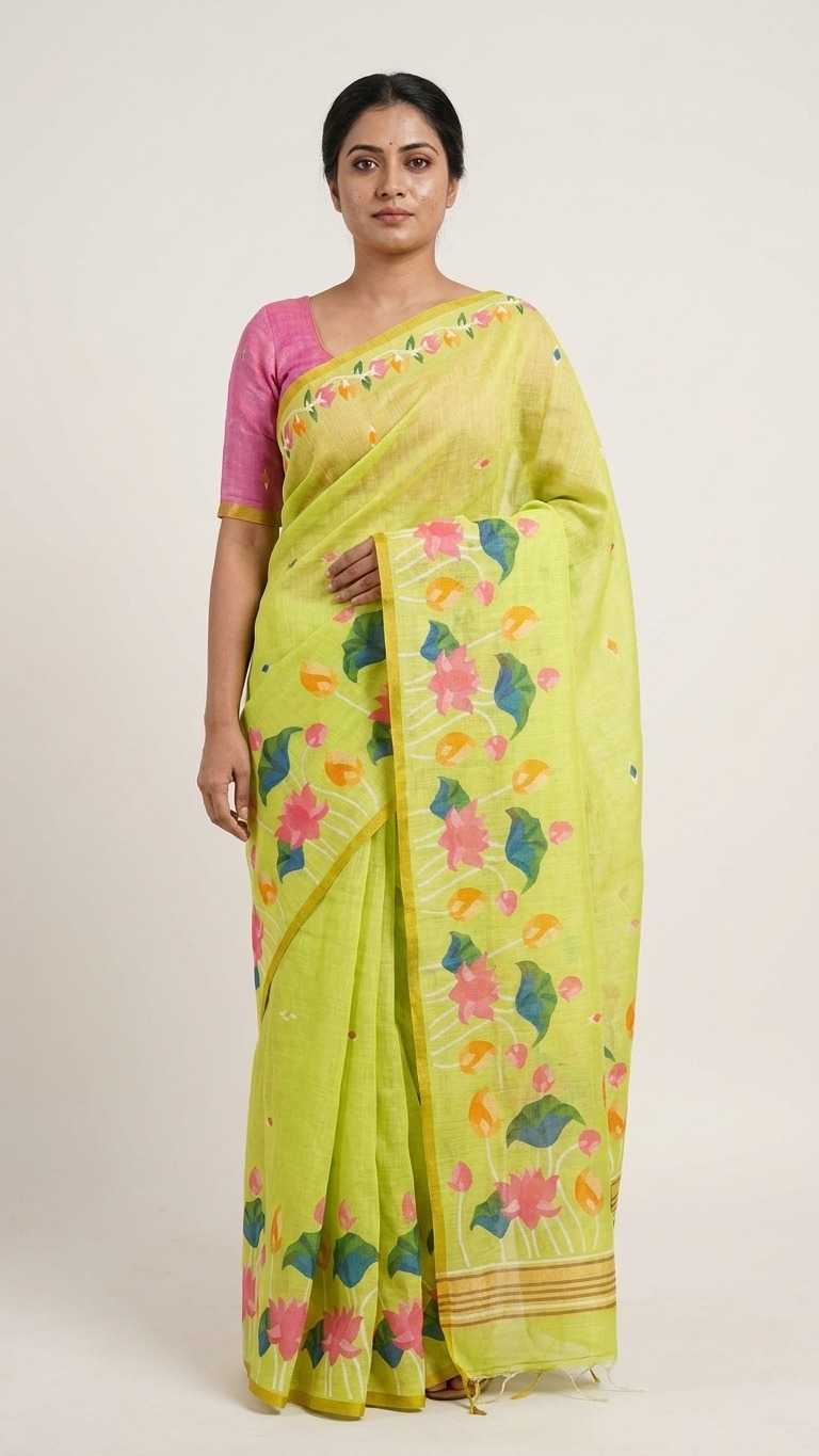 Linen Fancy Saree