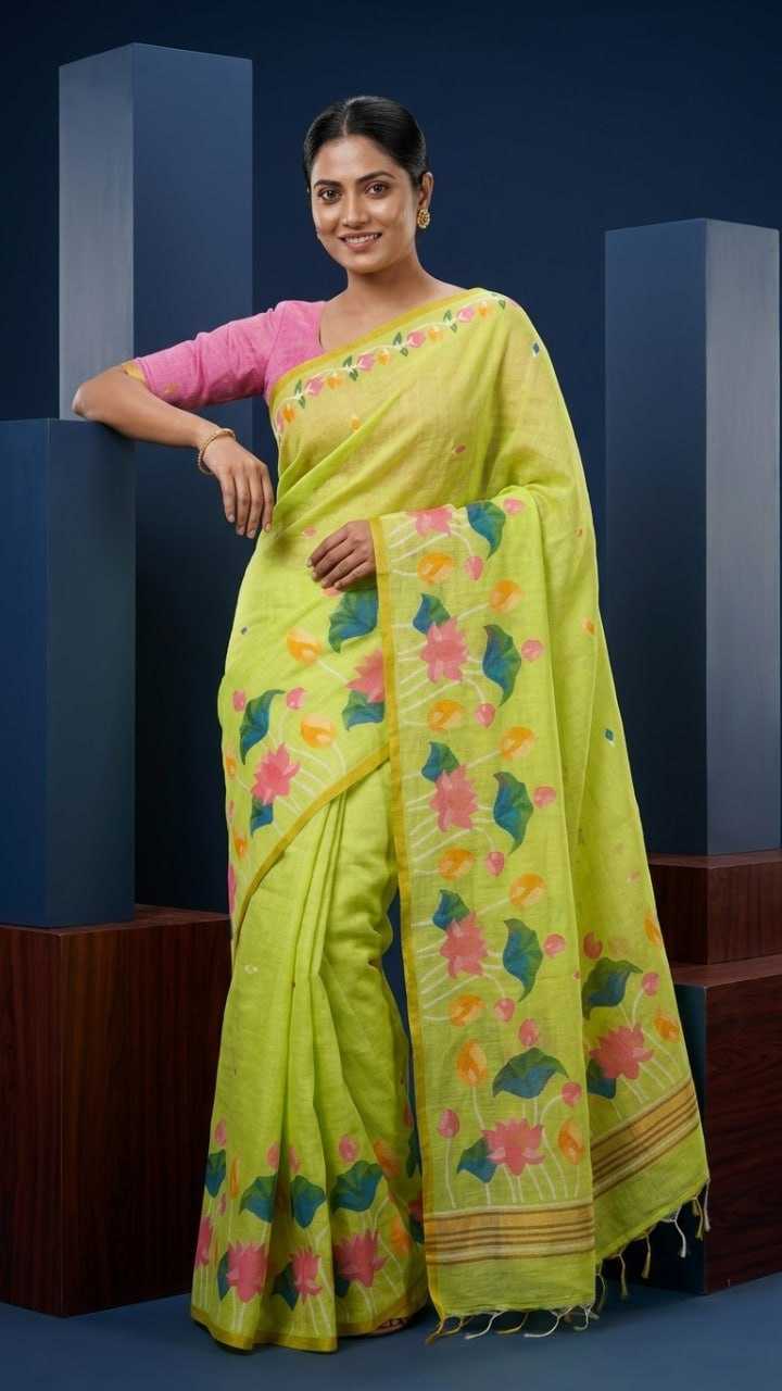Linen Printed Saree
