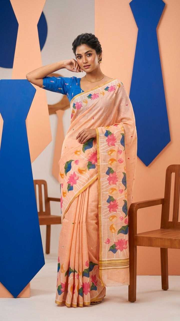 Linen Printed Saree