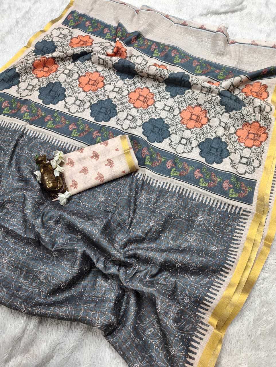 Linen Designer Saree