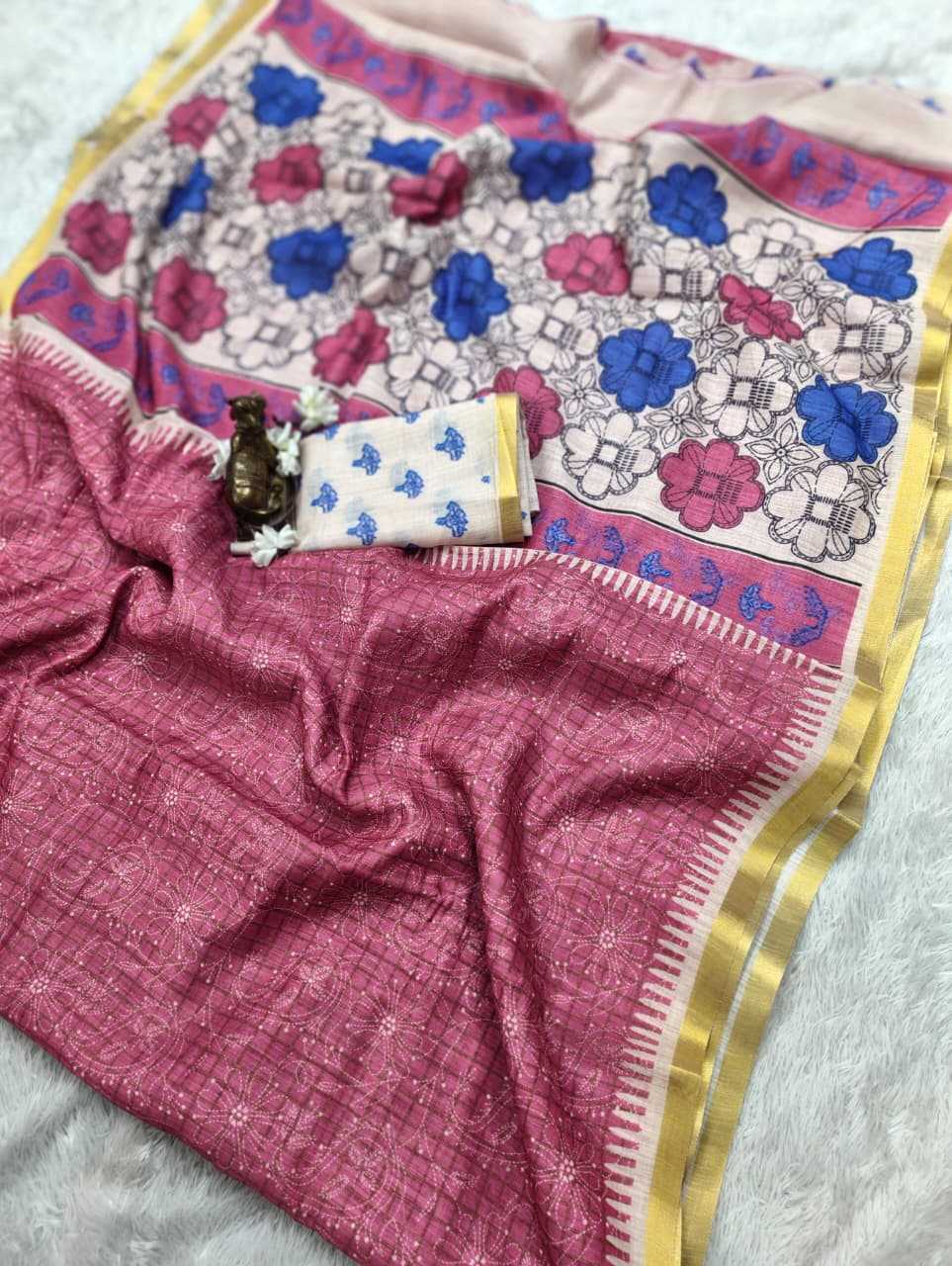 Linen Designer Saree