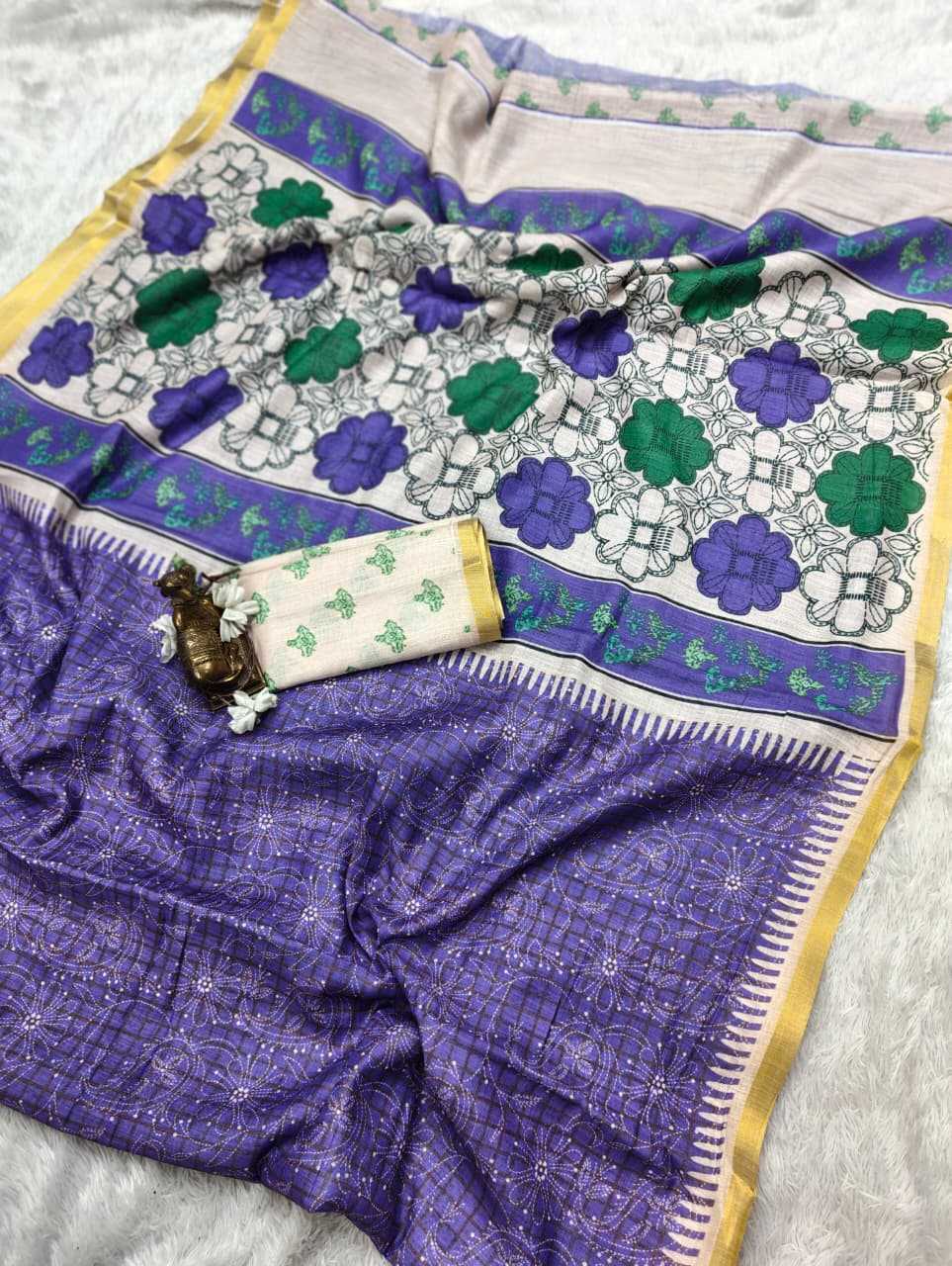 Linen Designer Saree