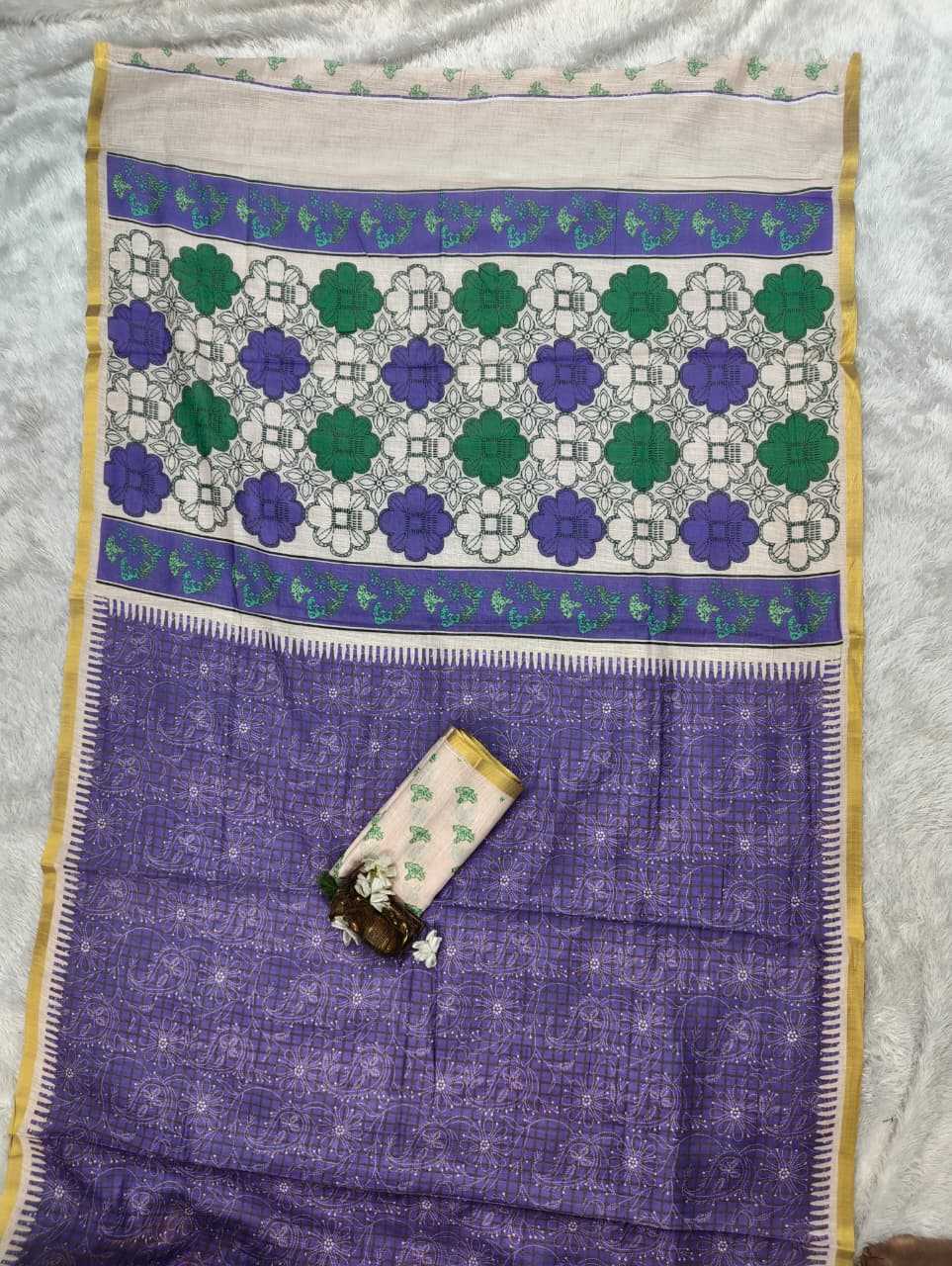 Linen Designer Saree