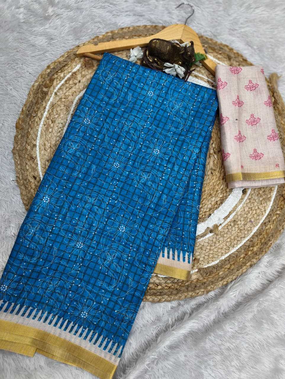 Linen Designer Saree