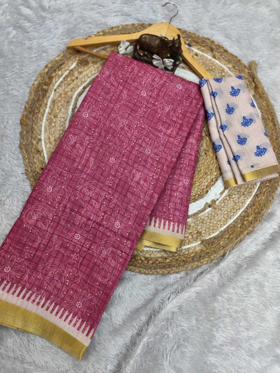 Linen Designer Saree