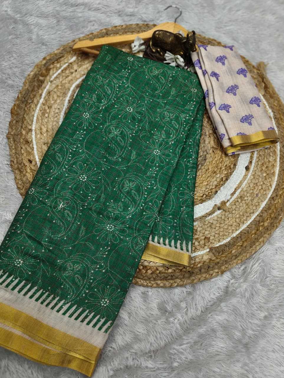 Linen Designer Saree