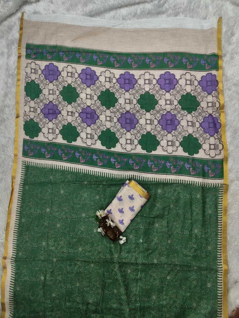 Linen Designer Saree