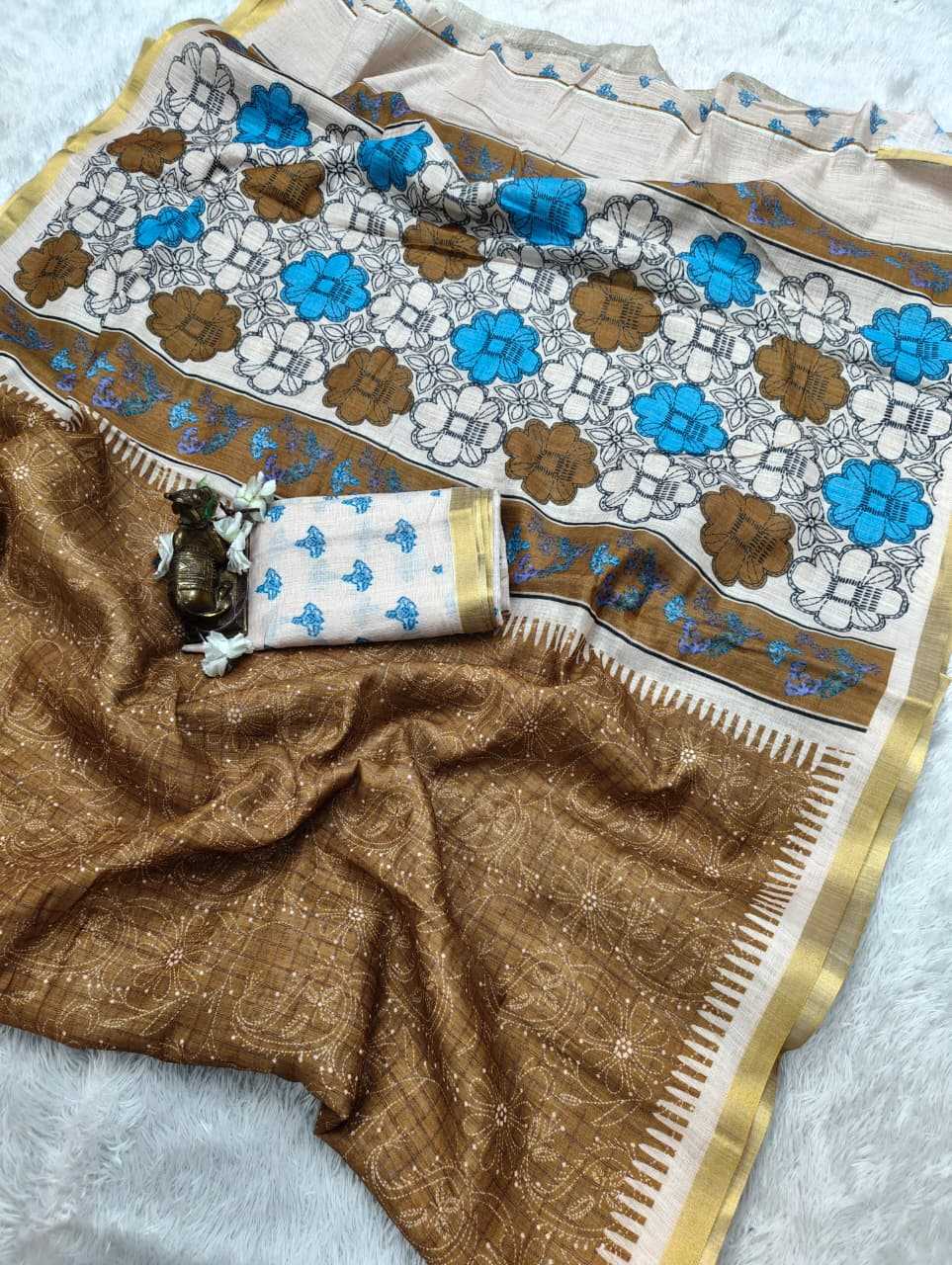 Linen Designer Saree