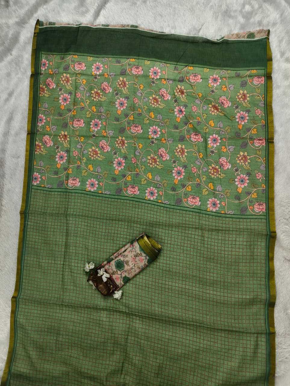 Linen Designer Saree