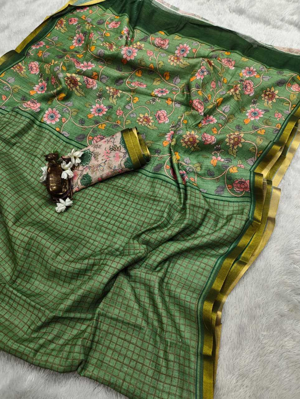 Linen Designer Saree