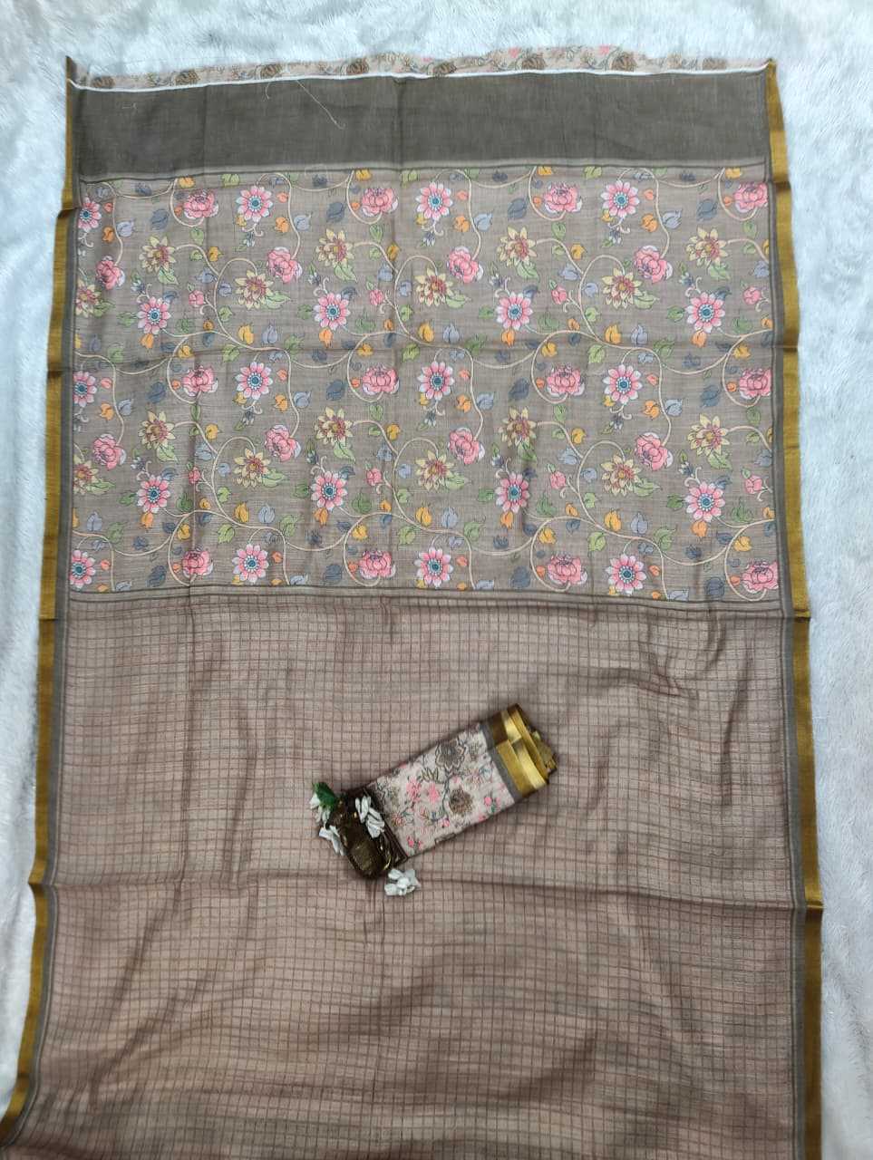 Linen Designer Saree