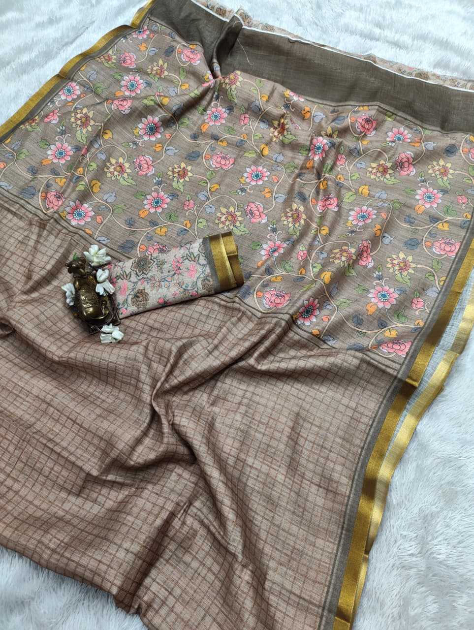 Linen Designer Saree