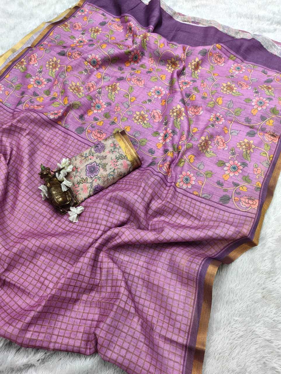 Linen Designer Saree