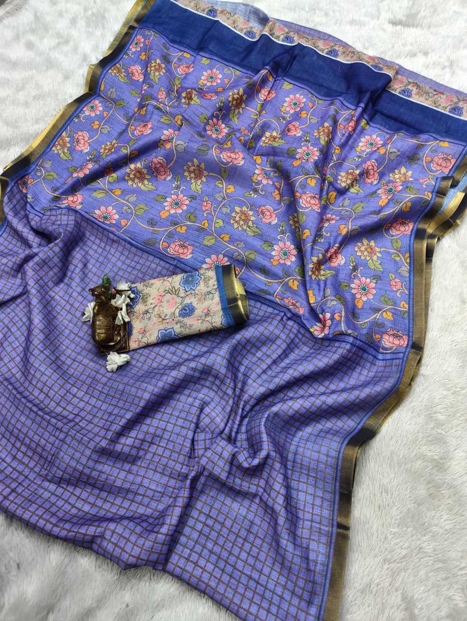 Linen Designer Saree