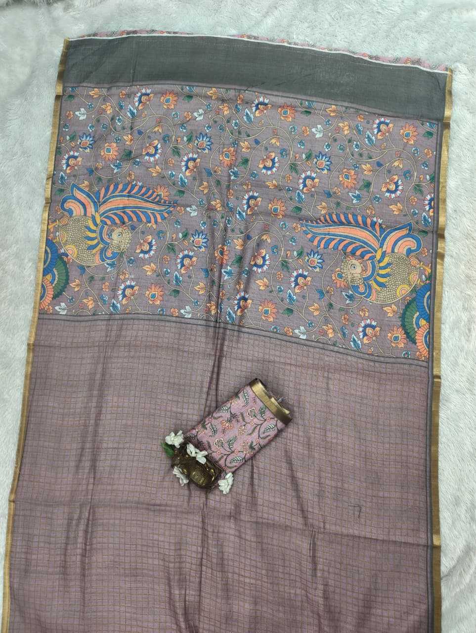 Linen Printed Saree