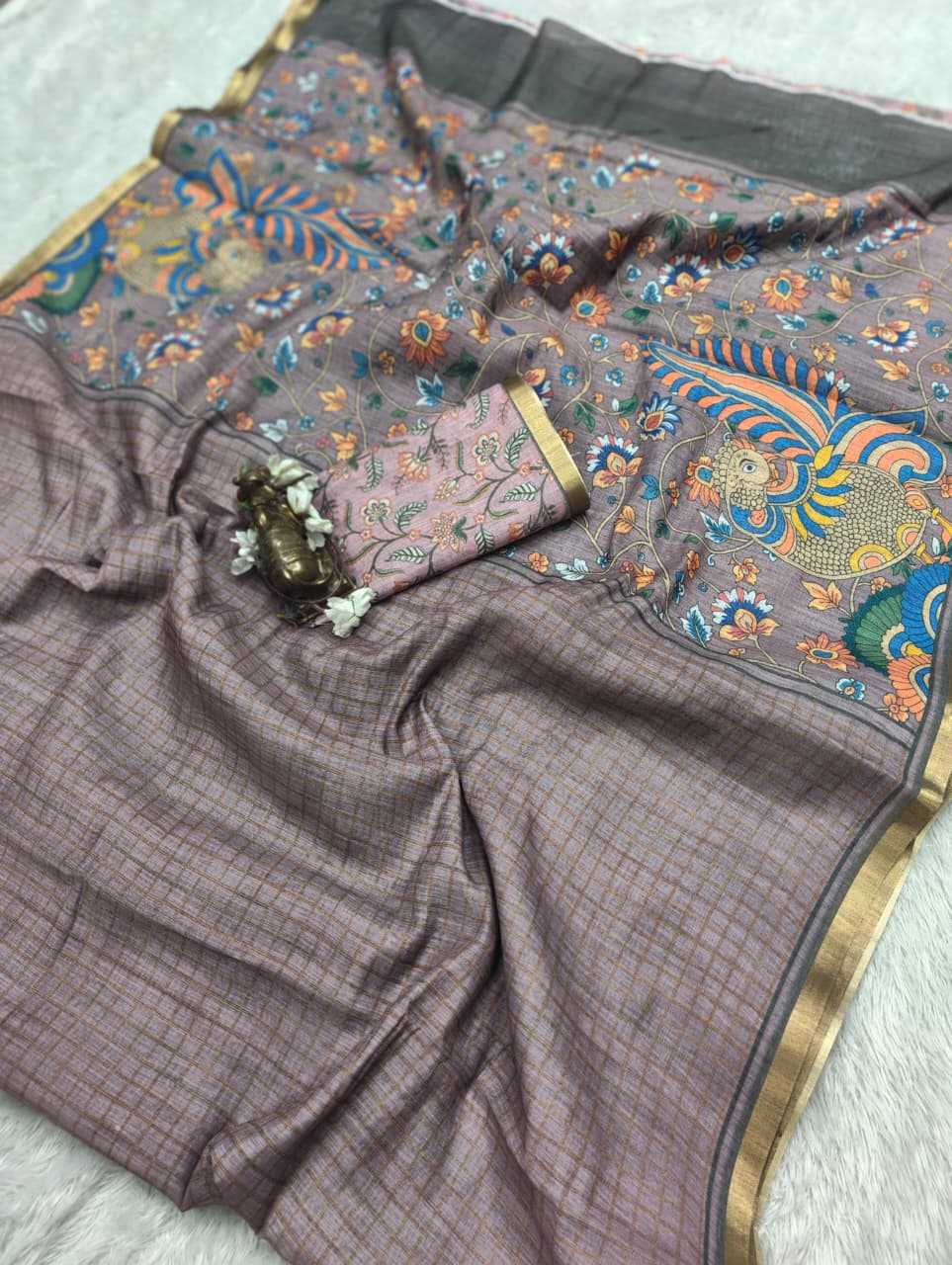 Linen Printed Saree