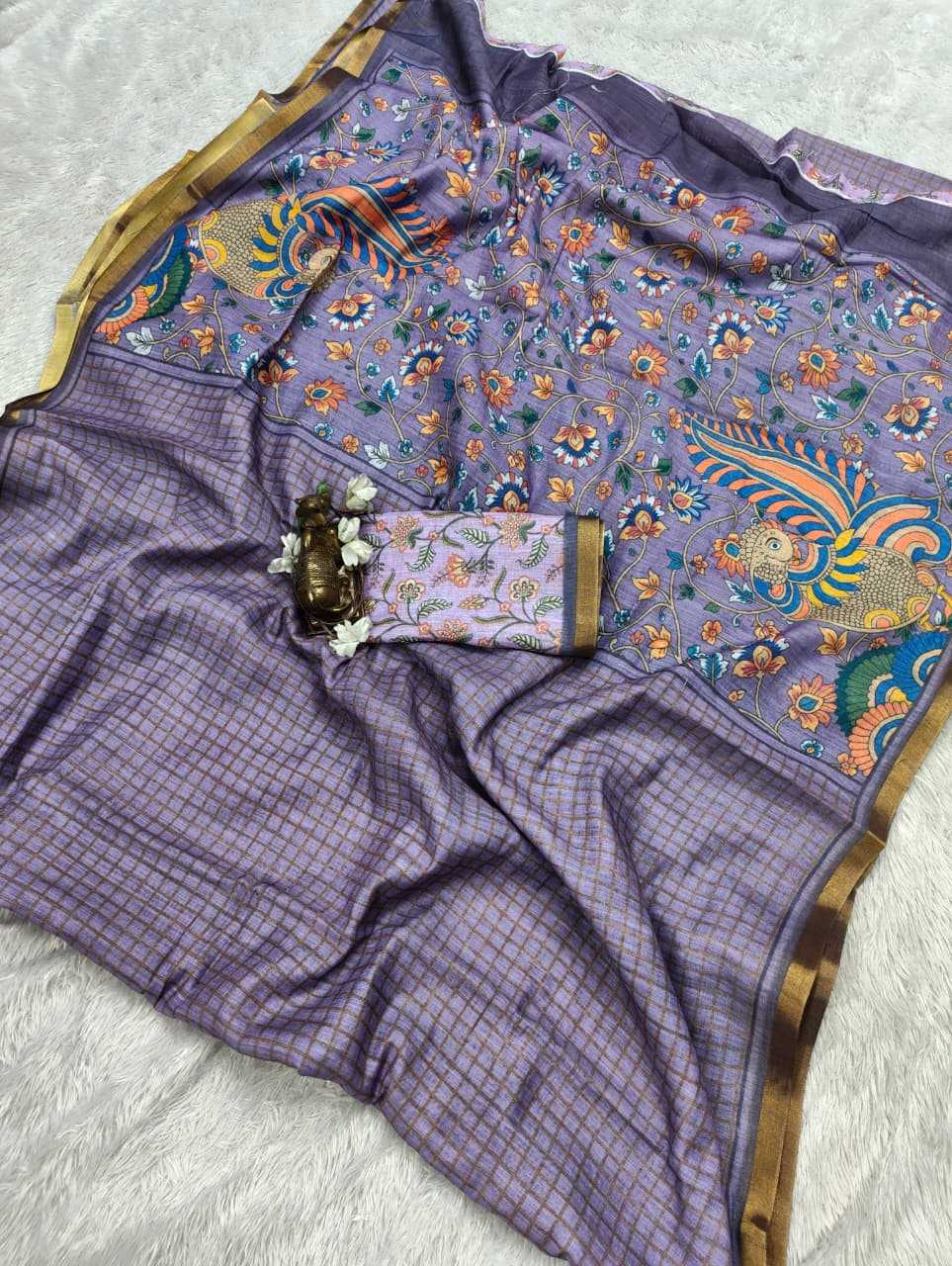 Linen Printed Saree