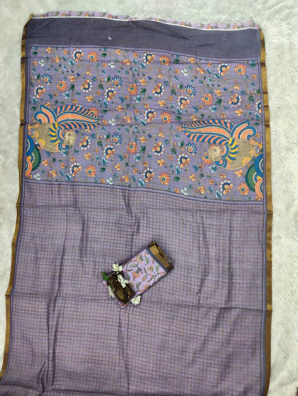 Linen Printed Saree