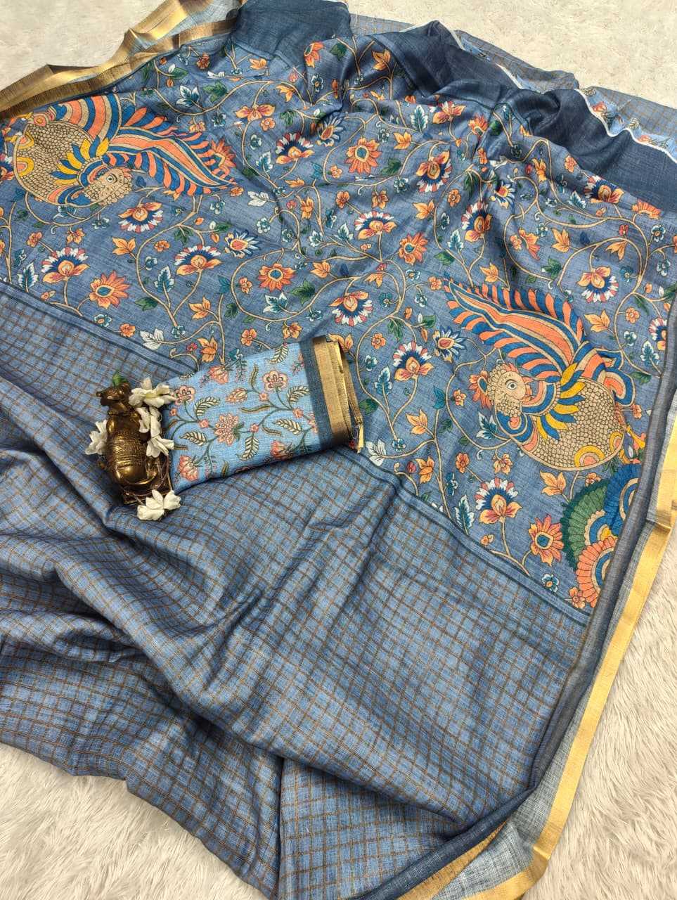 Linen Printed Saree