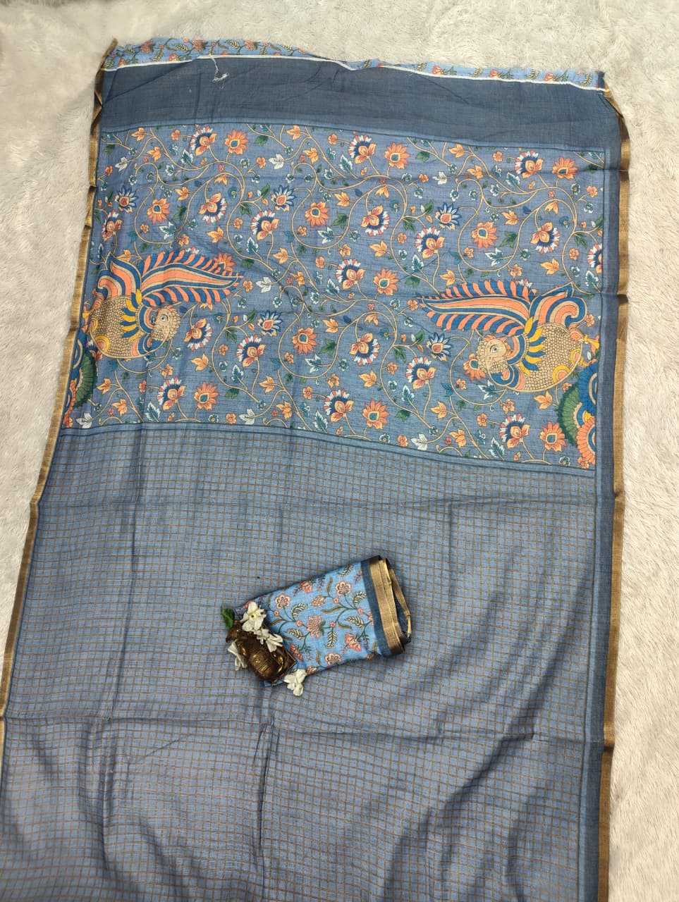 Linen Printed Saree