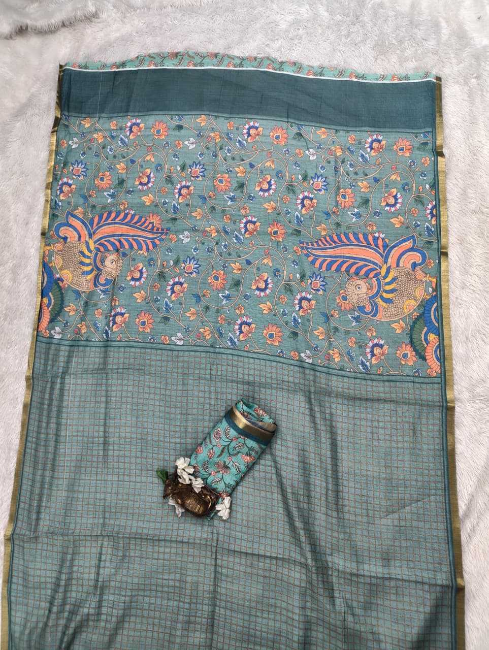 Linen Printed Saree