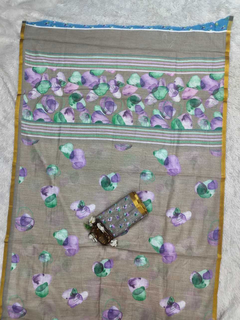 Linen Printed Saree