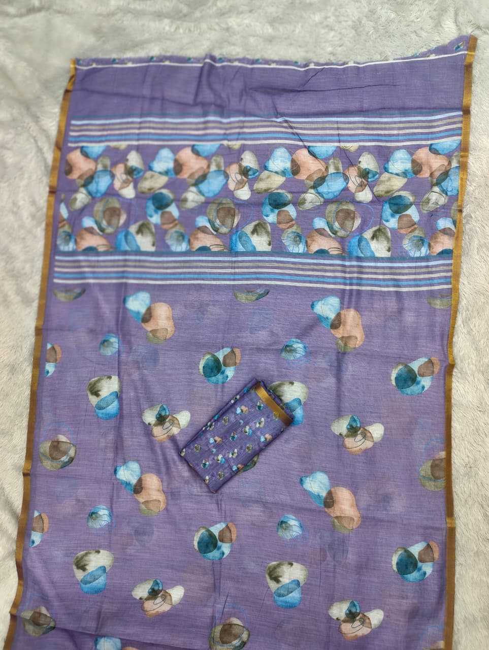 Linen Printed Saree