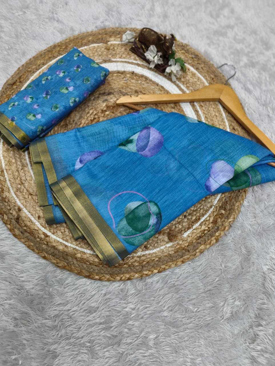 Linen Printed Saree