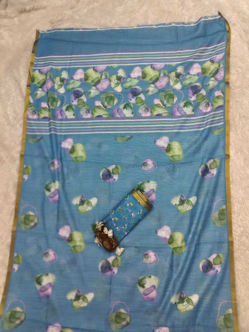 Linen Printed Saree