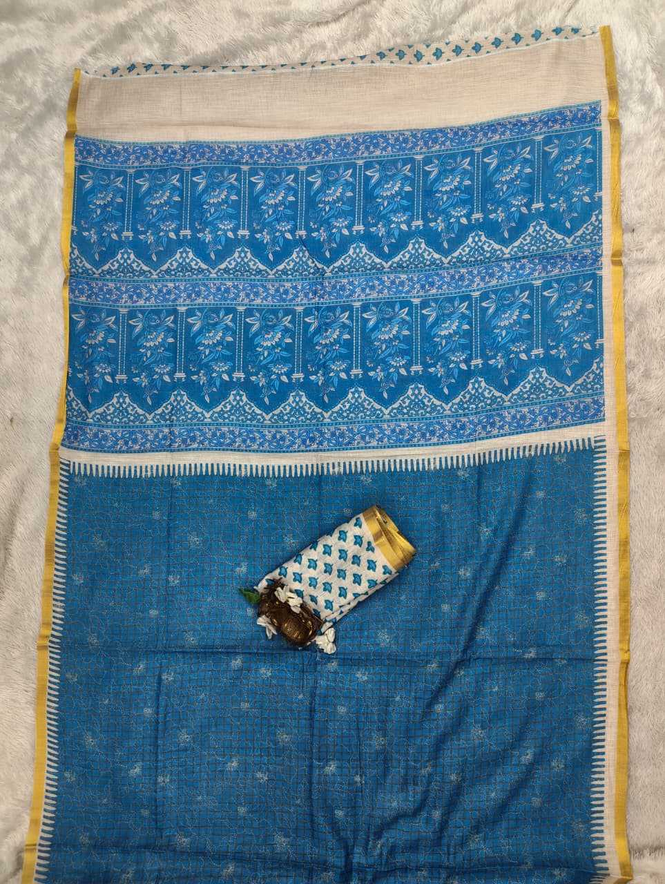 Linen Printed Saree