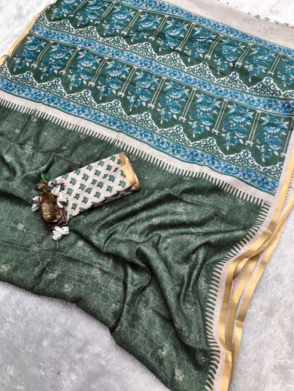 Linen Printed Saree