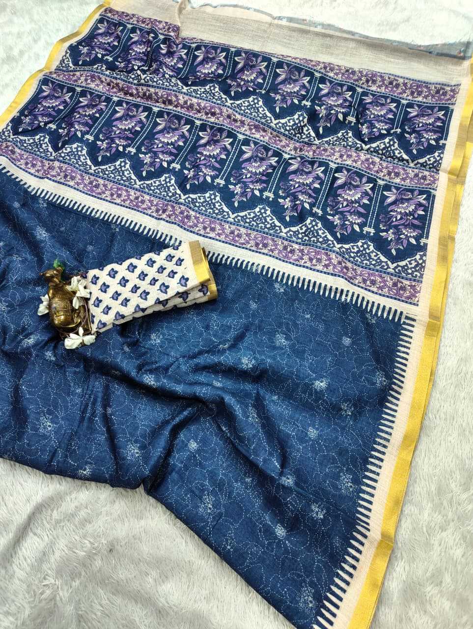 Linen Printed Saree