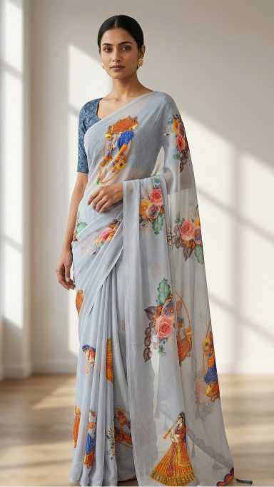 Printed Saree