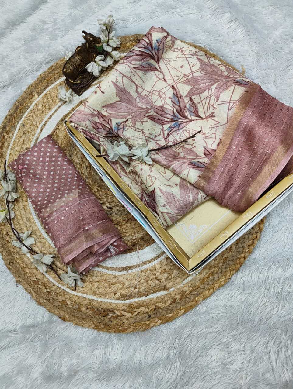 Soft Dola Sequence Saree