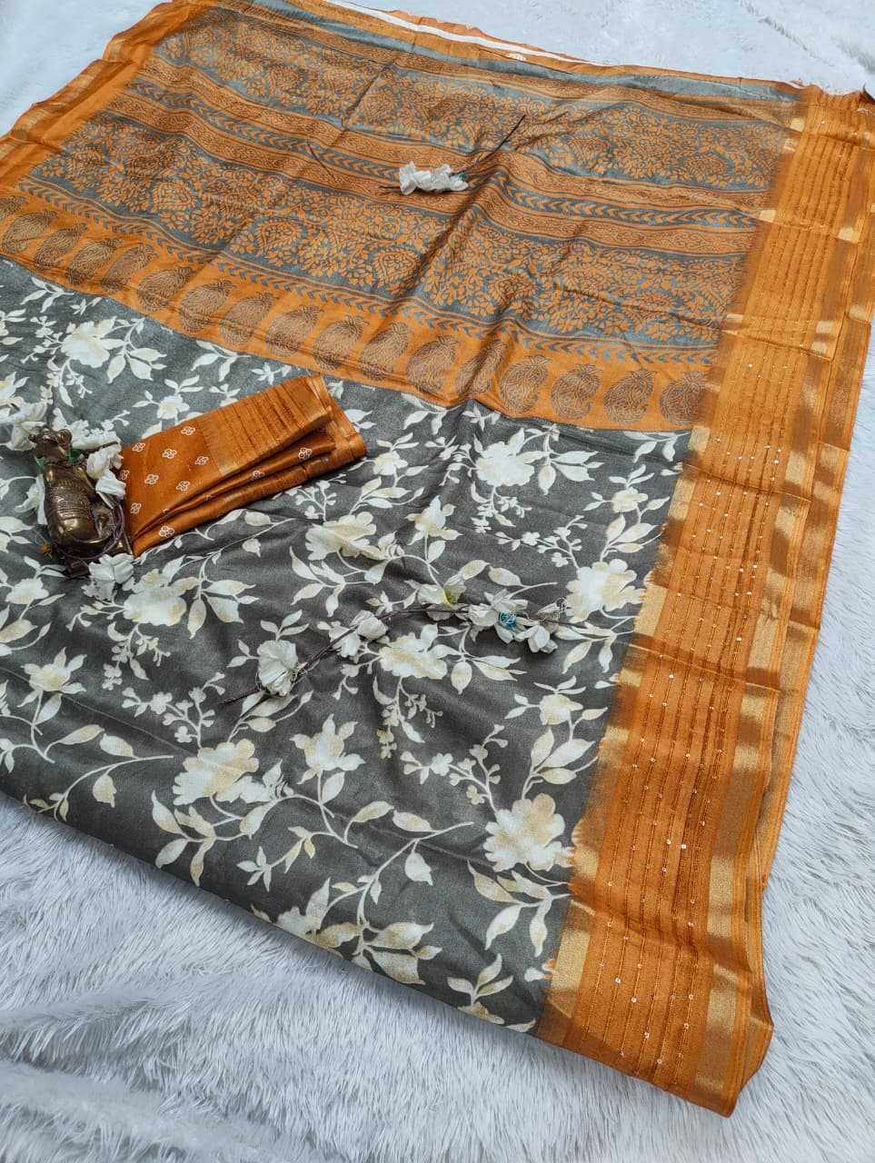 Soft Dola Sequence Saree