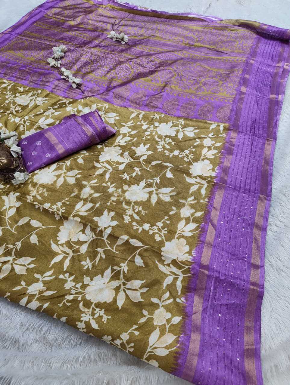 Soft Dola Sequence Saree