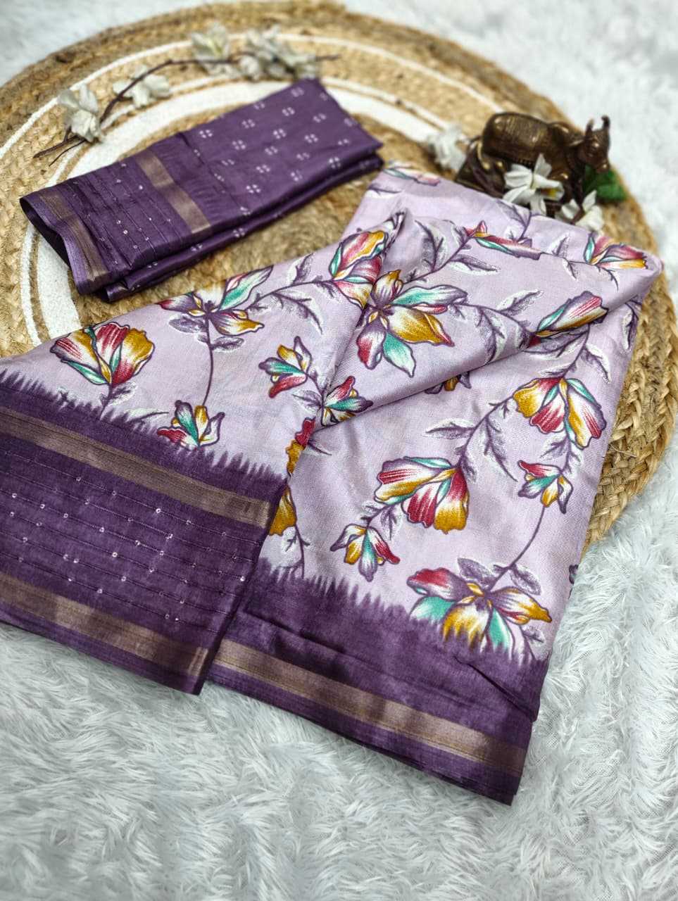 Soft Dola Sequence Saree