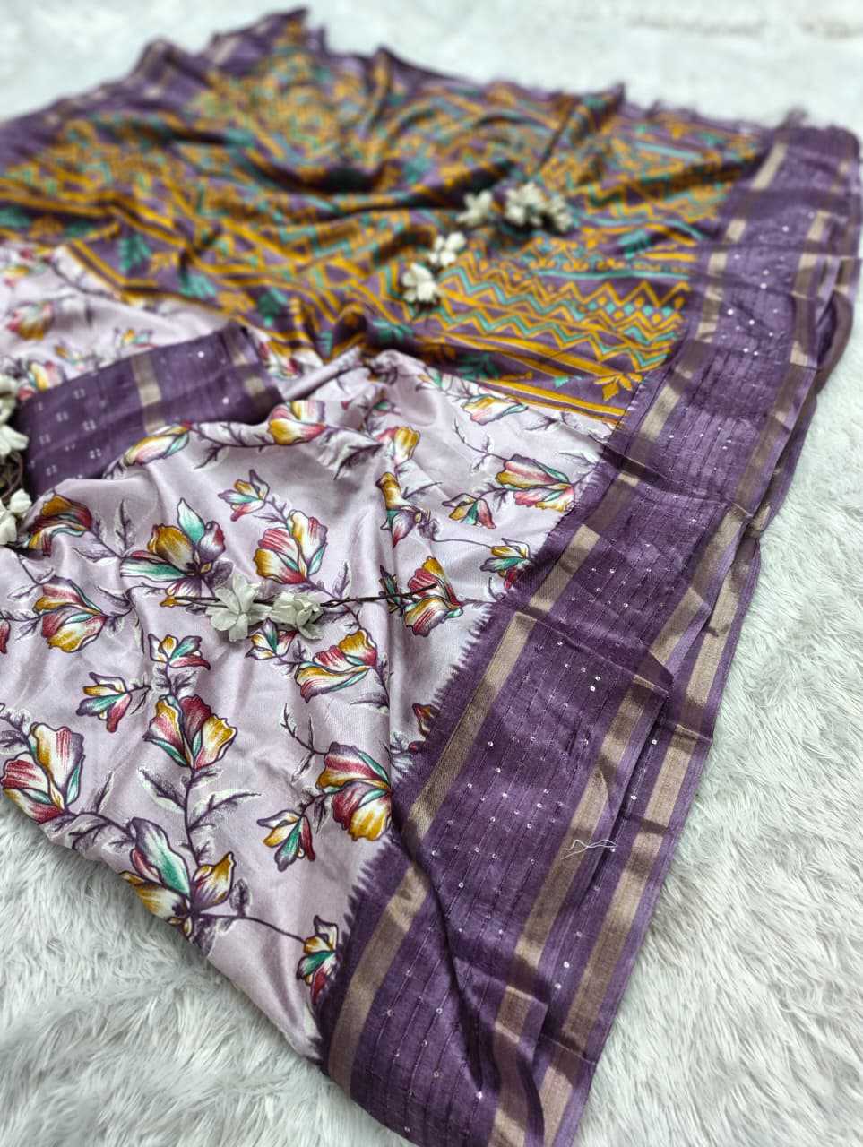 Soft Dola Sequence Saree