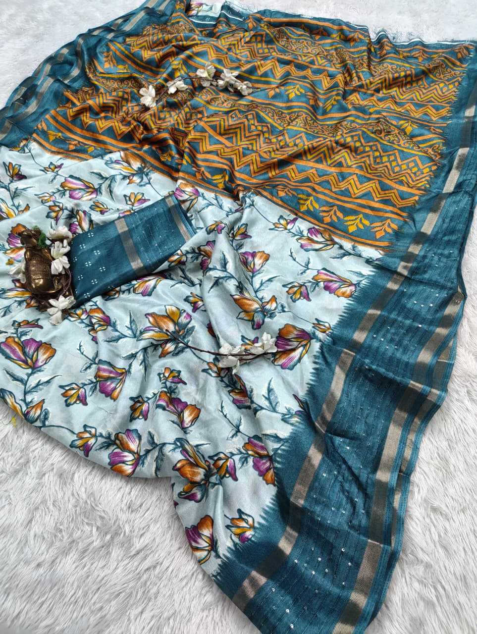 Soft Dola Sequence Saree