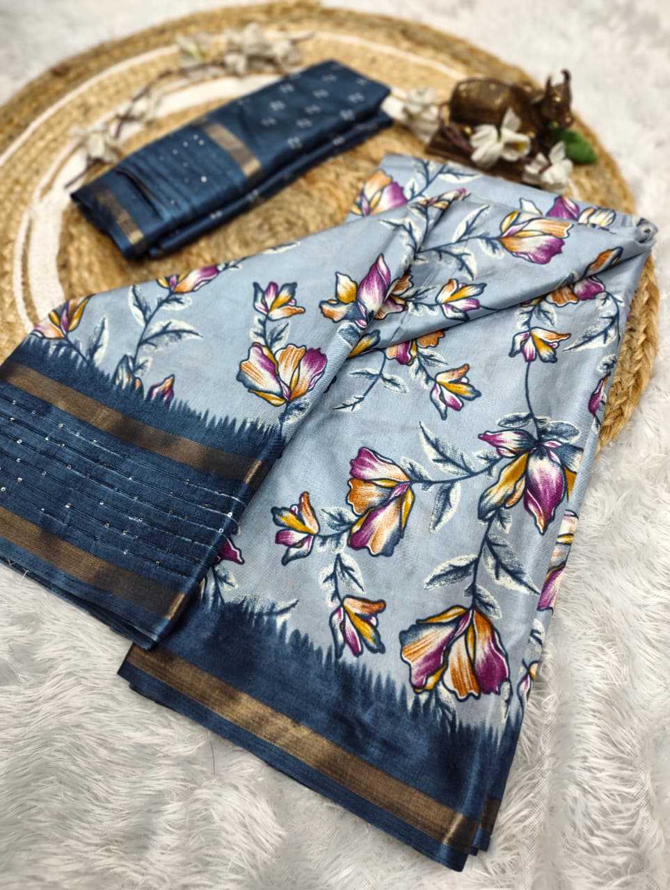 Soft Dola Sequence Saree