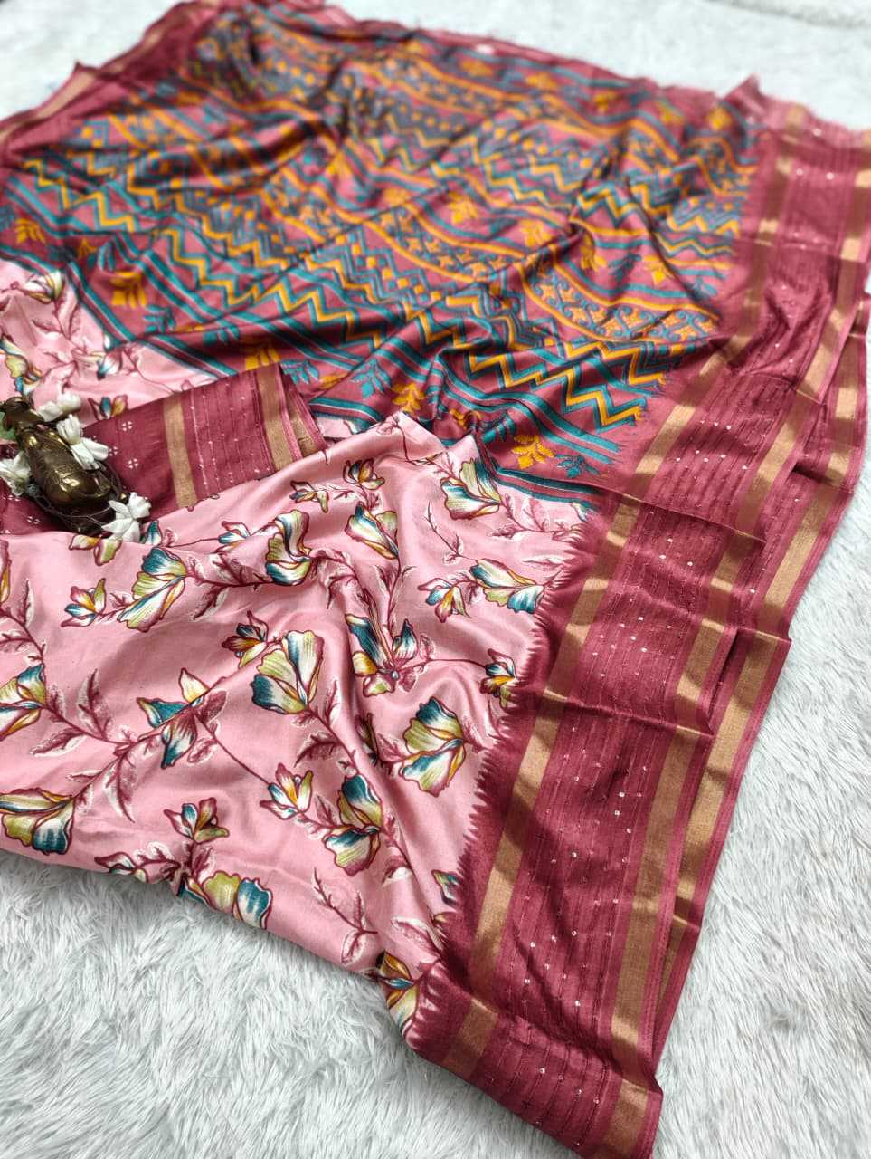 Soft Dola Sequence Saree