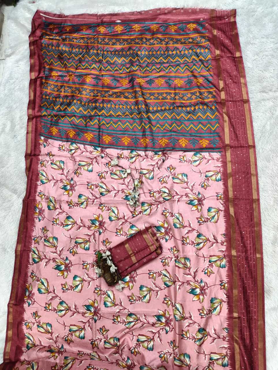 Soft Dola Sequence Saree