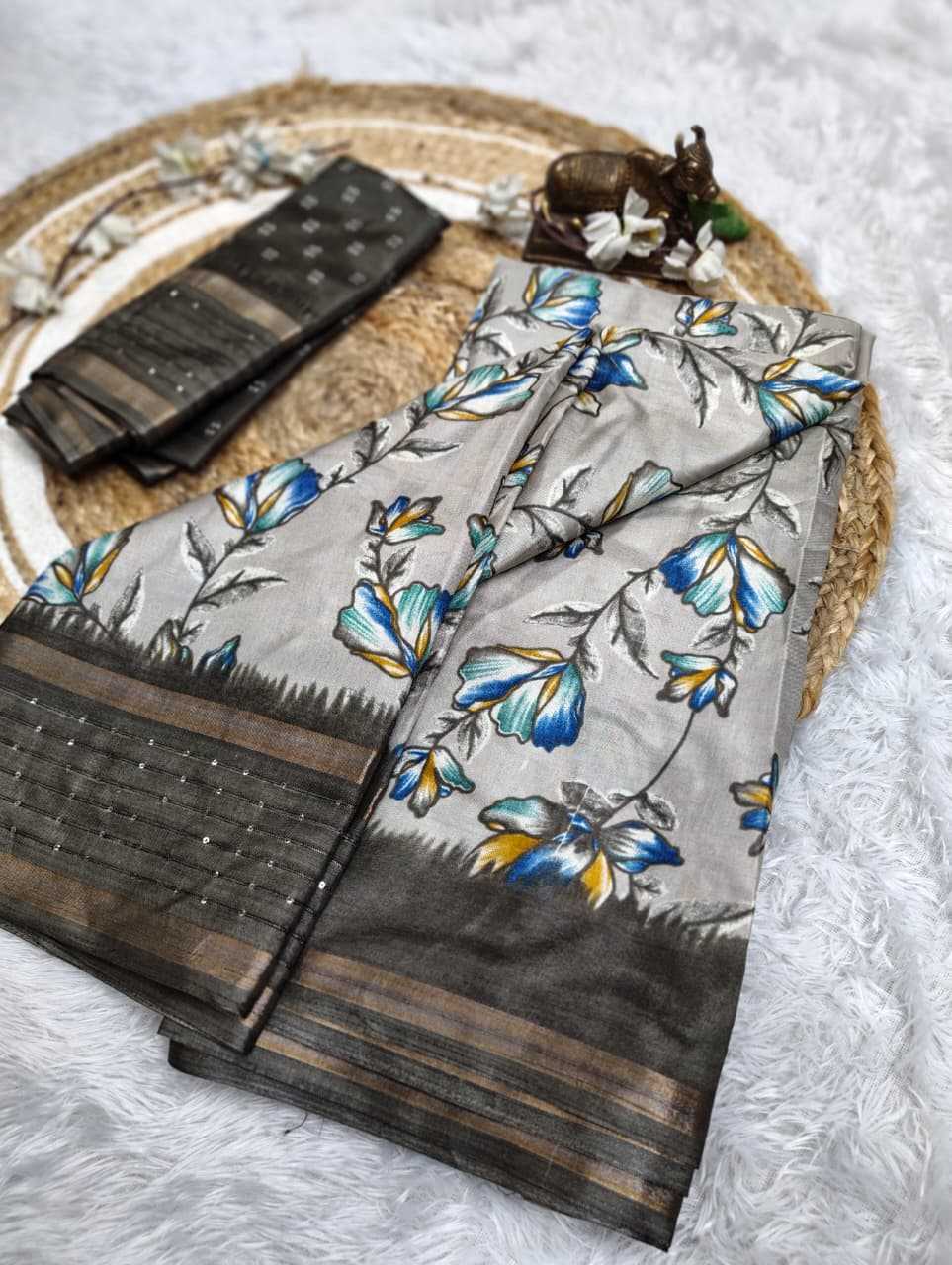 Soft Dola Sequence Saree