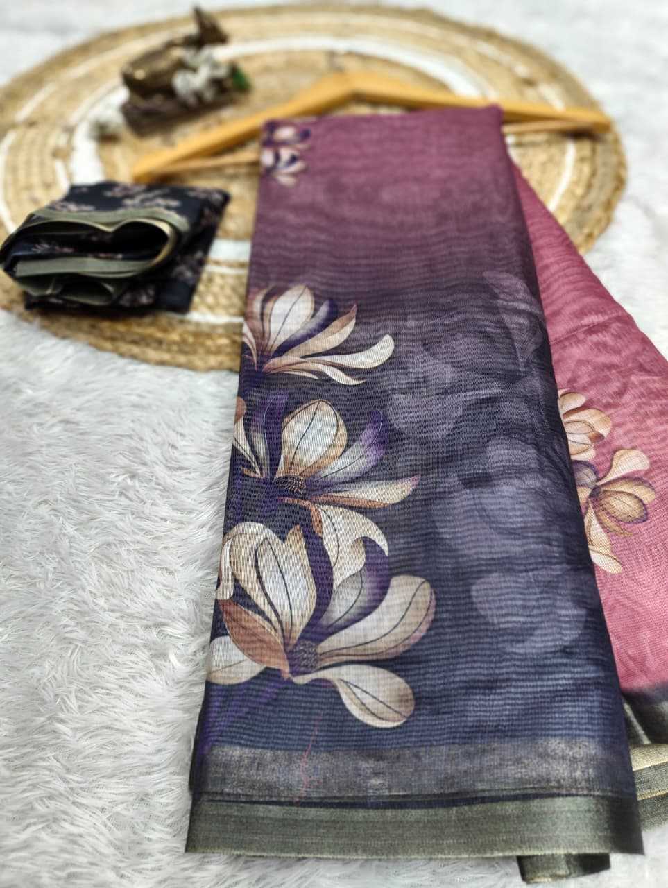 Chanderi Soft Printed Saree