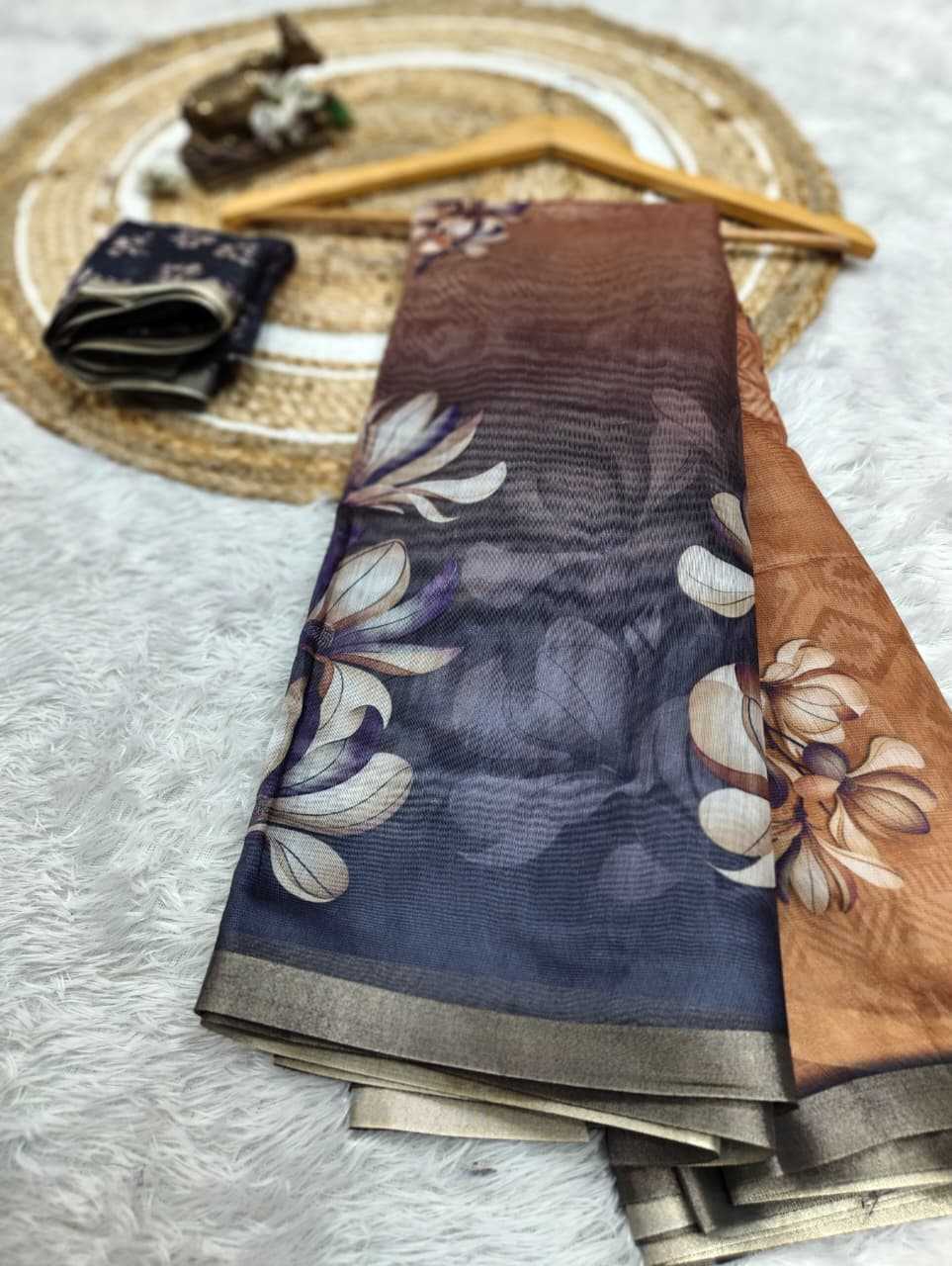 Chanderi Soft Printed Saree